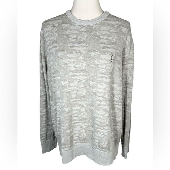 TASC Light Grey Camouflage Riverwalk French Terry Casual Long Sleeve Sweatshirt - Picture 4 of 12